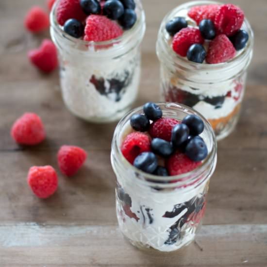 Lemon Berry Trifle in a Jar