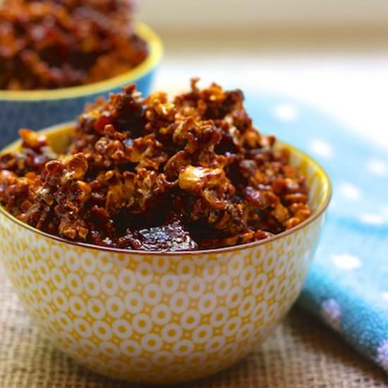 Bacon and Cashew Caramel Corn