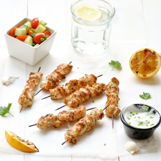 Grilled Chicken Skewers