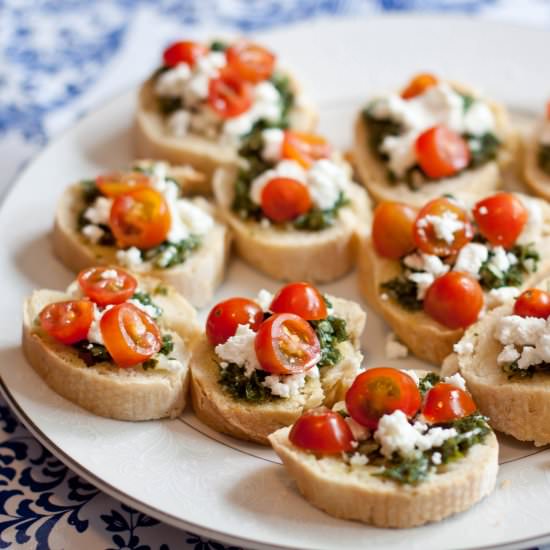 Ricotta Chimichurri Bruschetta