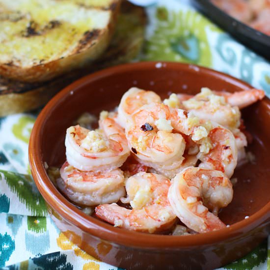 Spicy, Garlicky Butter Shrimp