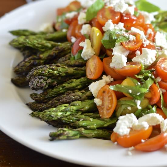 Grilled Asparagus with Tomatoes