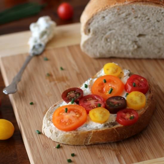 Tomato & Herb Goat Cheese Sandwich