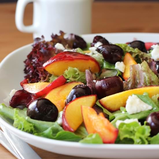 Roasted Cherry and Nectarine Salad