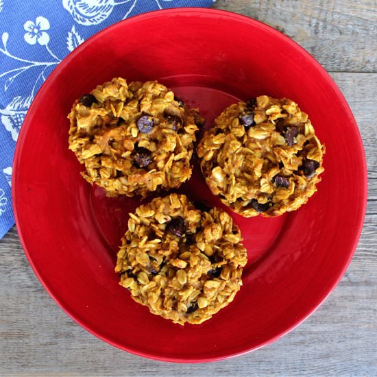 Chocolate Almond Oatmeal Muffins