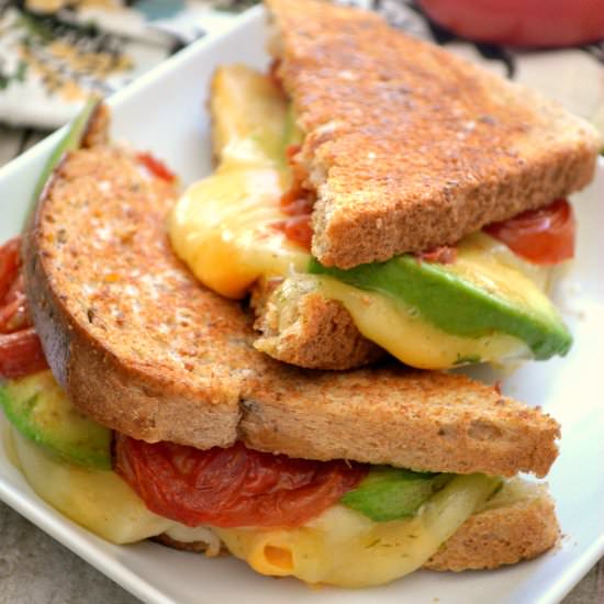 Loaded Grilled 4-Cheese Sandwich