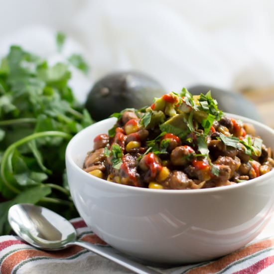 Vegan 3-Bean Pantry Chili