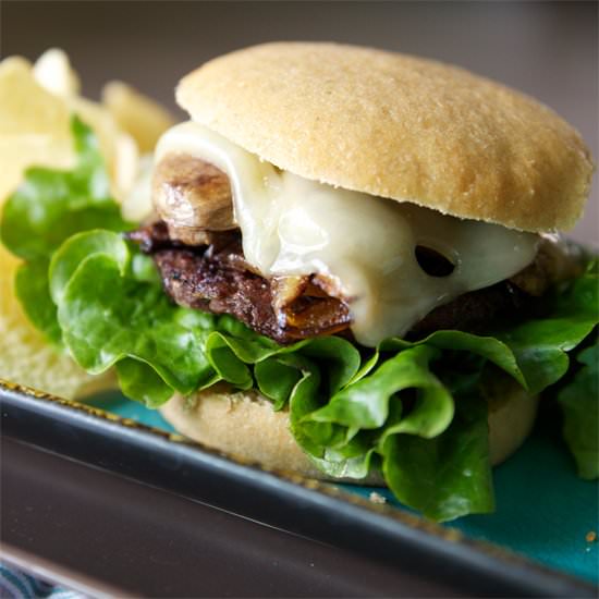 Sauteed Mushroom & Swiss Burger