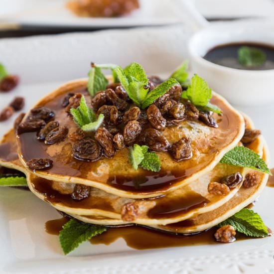 Rum Raisin Pancakes