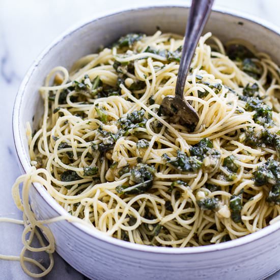20 Minute Brown Butter Chunky Basil