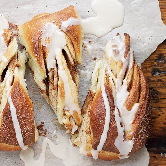 Cinnamon Sugar Buns and Maple Glaze