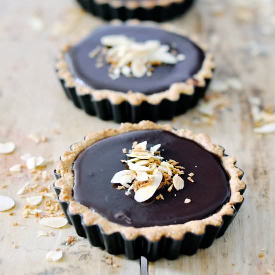 Coconut Chocolate Tartlets