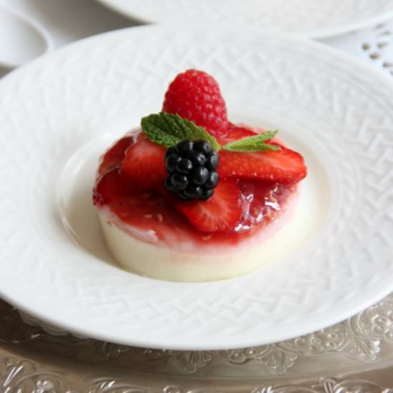 Rose & Berry Panna Cotta