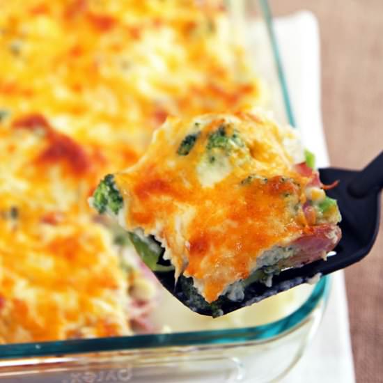 Cauliflower Broccoli Casserole