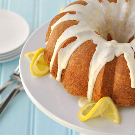 Light Lemon Bundt Cake with a Light