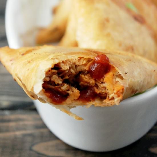 Buffalo Chicken Samosas