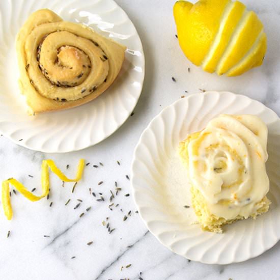 Lemon Lavender Sweet Rolls