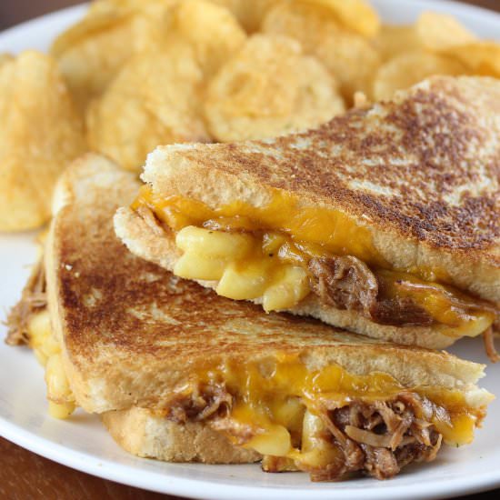 Pulled Pork Grilled Cheese