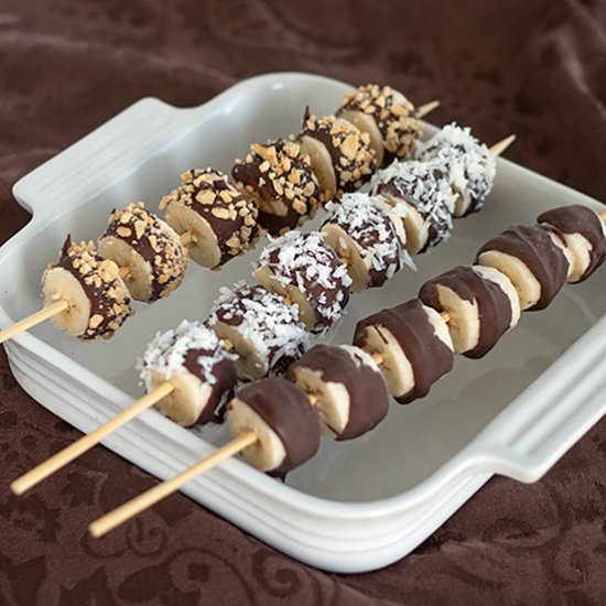Frozen Chocolate Banana Bites