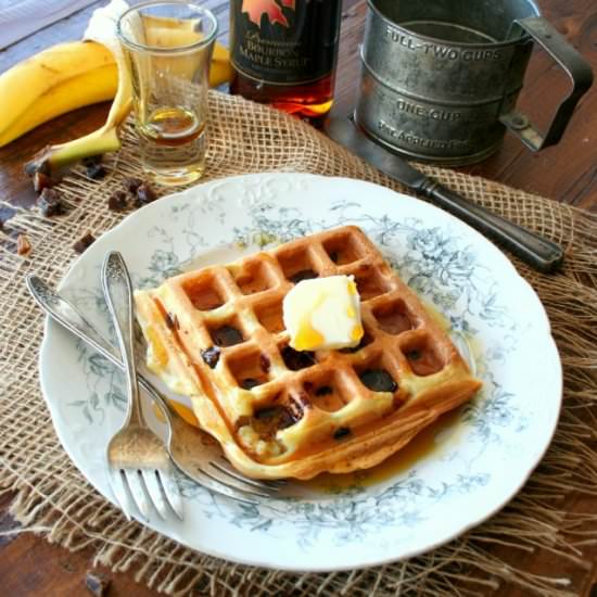 Banana Date Waffles
