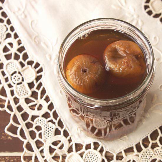 Dry figs in Earl Grey Syrup