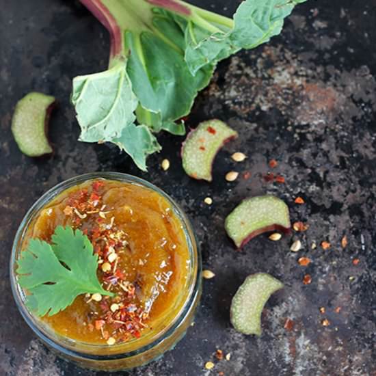 Rhubarb chutney