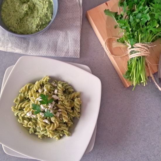 Parsley Pesto Pasta