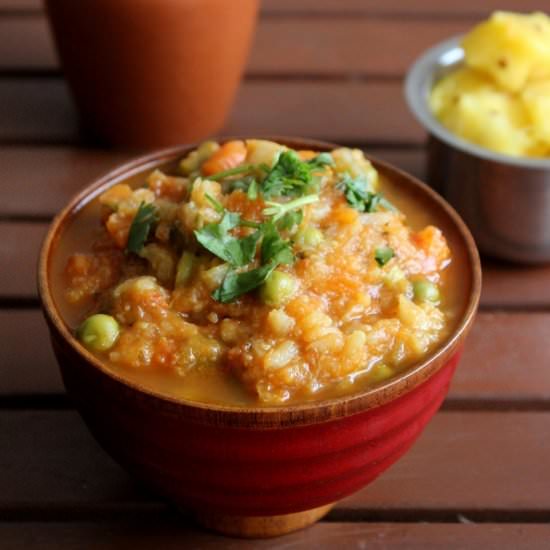 Low fat mixed vegetable curry