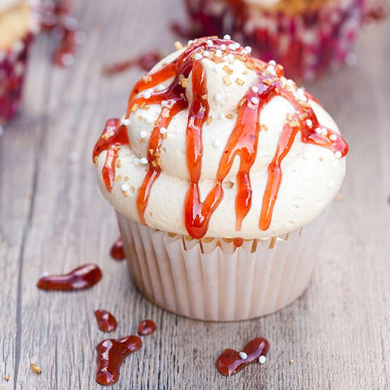 PB&J Cupcakes
