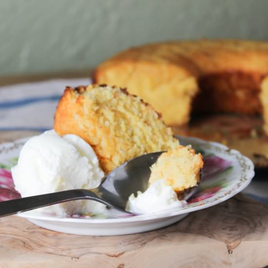 Pink Grapefruit and Rosemary Cake