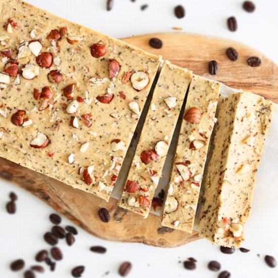 Vegan Hazelnut Coffee Fudge