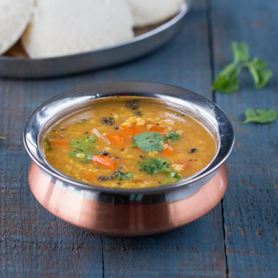Lentil Stew (Moong Dal Sambar)