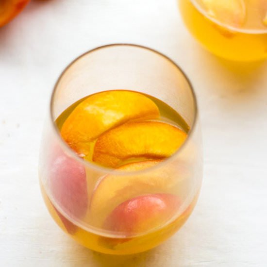 Peach White Wine Cocktail