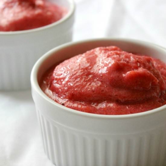 Vegan Raspberry Banana Sorbet