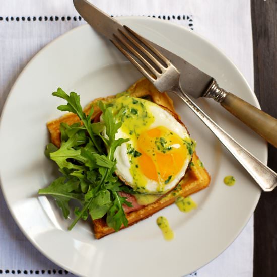 Arugula Eggs Benedict