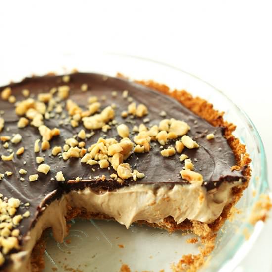 Vegan Peanut Butter Cup Pie