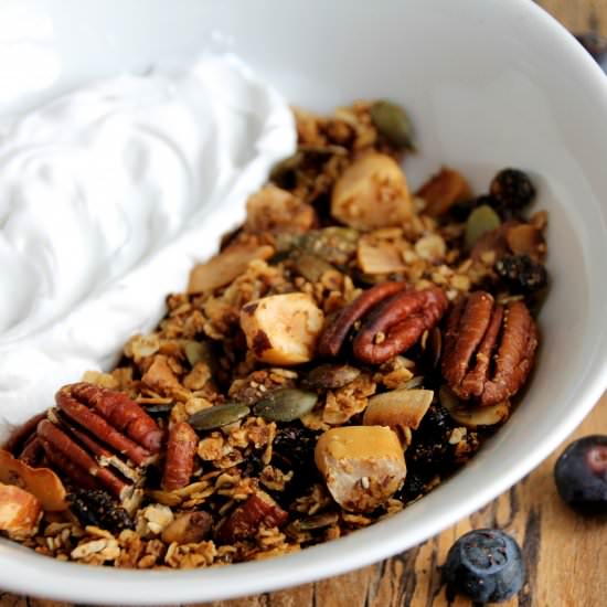 Gluten & Sugar Free Coconut Granola