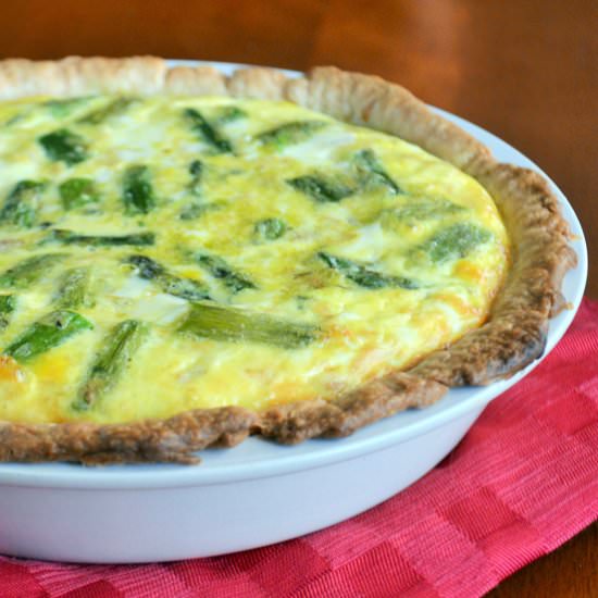 Ham & Asparagus Quiche