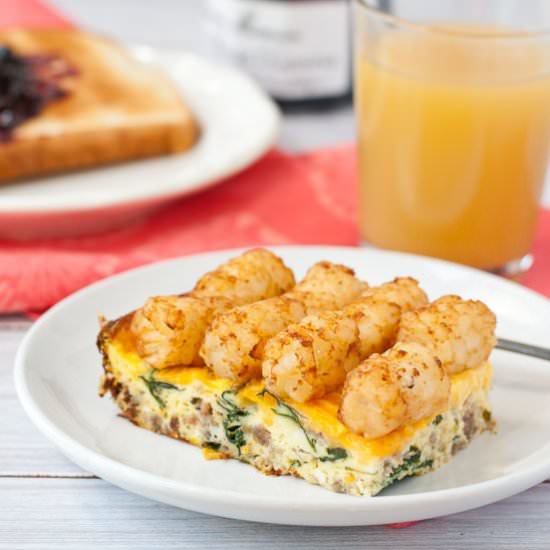 Tater Tot Breakfast Casserole