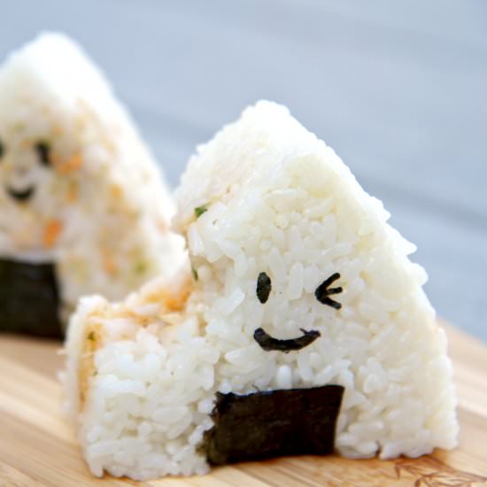 Onigiri Recipe: Crab Cake Rice Ball