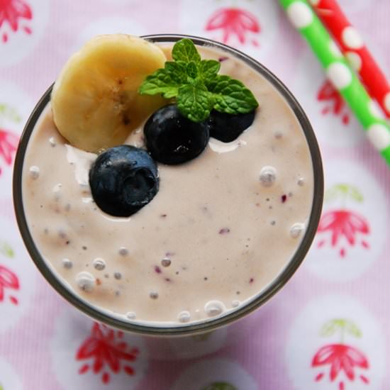 Blueberry-banana Cocktail