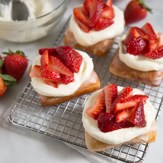 Strawberry Shortcake Donuts