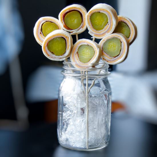 Pickle Pinwheel Tortilla Pops