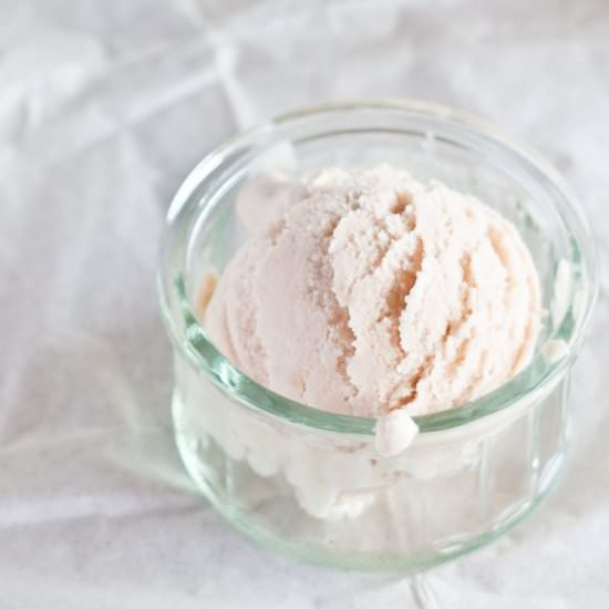 Easy Orange Rhubarb Ice Cream
