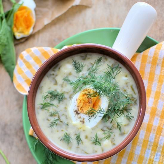 Sorrel Soup with Dill