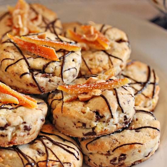 Hazelnut Orange Chocolate Scones