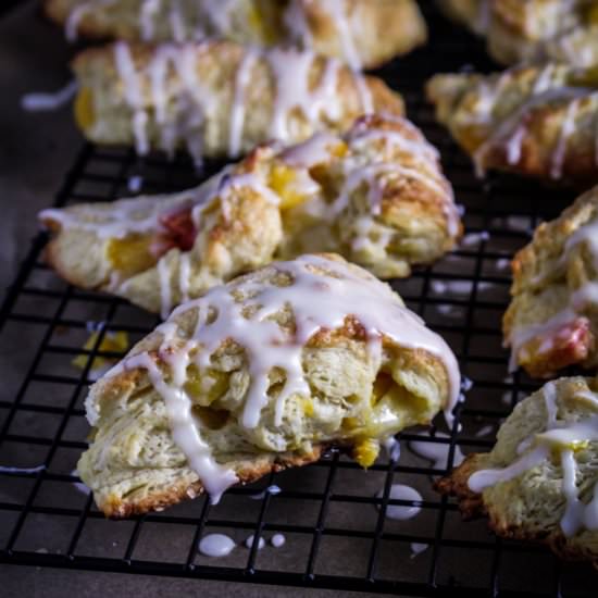 Peach Bourbon Scones