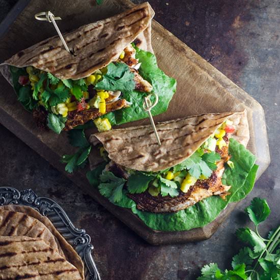 Barramundi with Spelt Flatbread