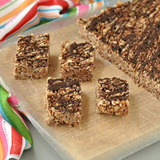 Double Chocolate Chewy Crispy Bars