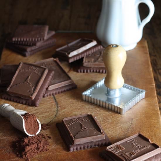 Chocolate Petit-Beurre cookies